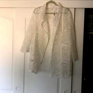 BCBG generation organza print jacket